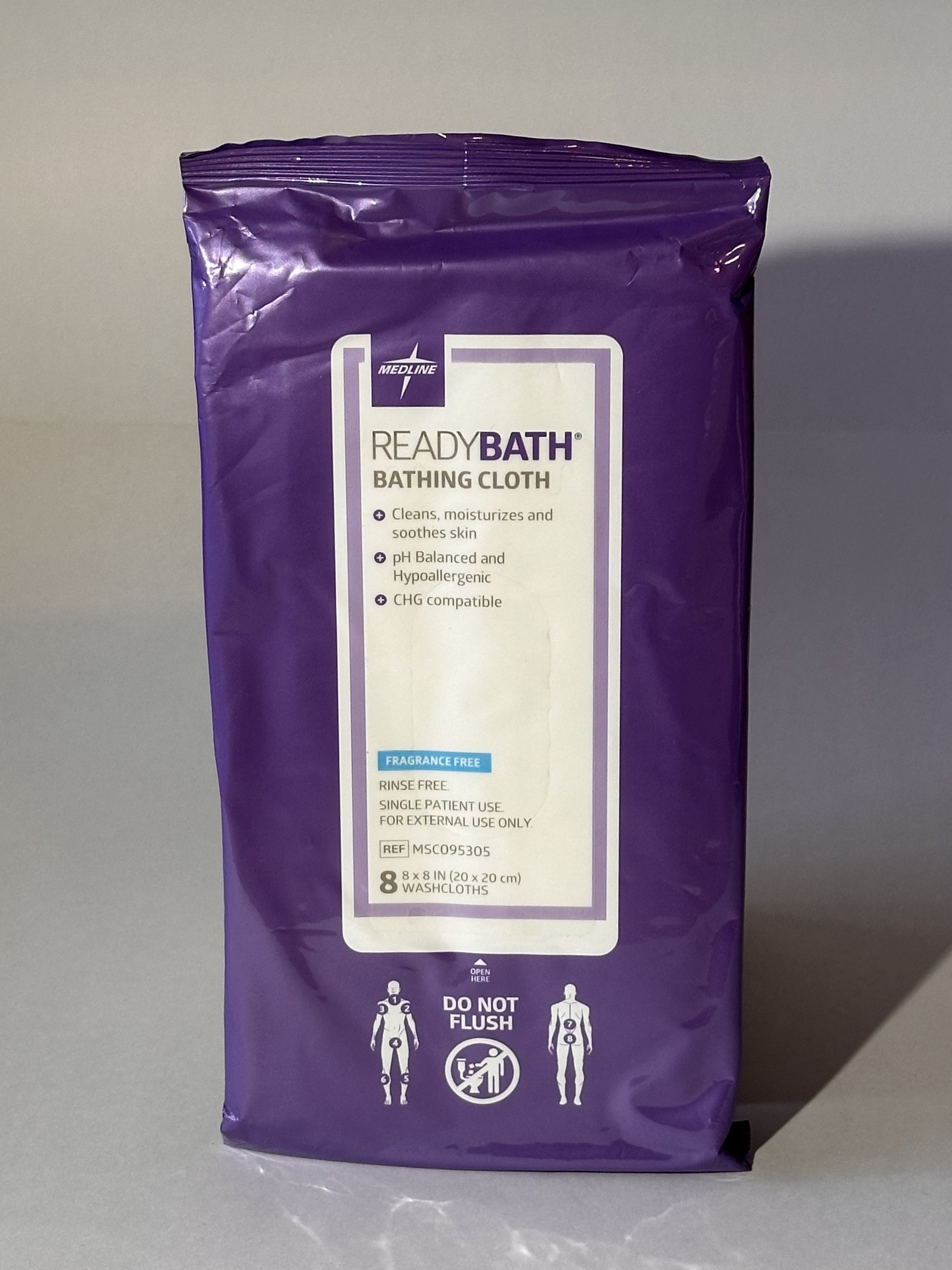 Shower replacement wipes