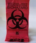 Biohazard toilet liner bags
